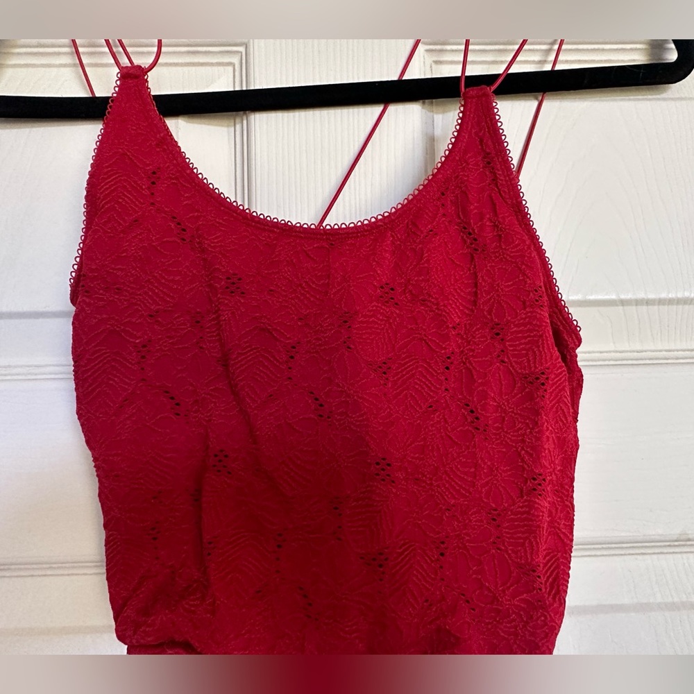 Fabletics Red Crop Top
